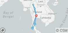  Thailand Highlights Travel Pass (Clockwise) - 10 destinations 