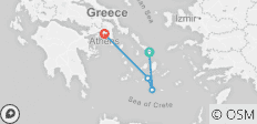  Von Mykonos nach Athen - 4 Destinationen 