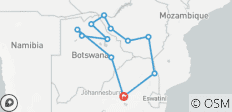  Piste des animaux du Zimbabwe et du Botswana - 12 destinations 