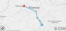  Loire Radreise - Von Nevers nach Orléans - 5 Destinationen 