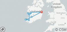  Süd-West Irland Rundreise - 7 Tage - 12 Destinationen 