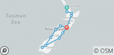  Best of New Zealand: Mountain Biking &amp; Black-Sand Beaches - 13 Destinationen 