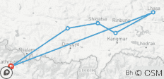  Katmandou - Camp de base de l\'Everest - Lhassa Circuit terrestre au Tibet - 08 jours - 6 destinations 
