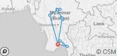  Faszinierende Highlights von Myanmar: Private Tour - 14 Destinationen 