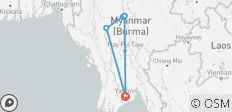  Yangon, Bagan &amp; Mandalay Entdeckungsreise - 7 Tage - 8 Destinationen 