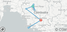  Charm of Cambodia and Koh Rong Saloem 12-Day Tour - 10 destinations 