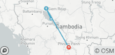  Best of Cambodia: Siem Reap to Phnom Penh 5-Day Tour - 7 destinations 