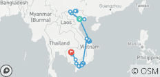  Vietnam &amp; Kambodscha entlang des Mekong Kulturreise - 20 Tage - 32 Destinationen 