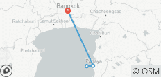  Bangkok - Pattaya Zwischenstopp: Privat geführte Rundreise - 5 Destinationen 