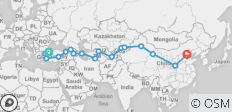  Zijderoute groepsreis over land - 17 bestemmingen 