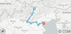  Radreise in Italien: Bolzano - Verona - Venedig | selbstgeführt - 9 Destinationen 