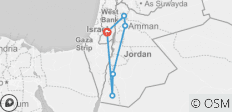  Petra &amp; Wadi Rum 3 daagse rondreis vanuit Jeruzalem - 6 bestemmingen 