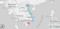  Vietnam Circuit (from Hanoi) Express Travel Pass - 8 destinations 