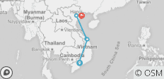  Klassisches Vietnam - Saigon nach Hanoi 8 Tage - 5 Destinationen 