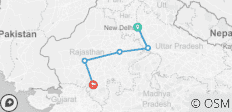  Luxuriöse Goldenes Dreieck Rundreise mit Jodhpur und Udaipur - 5 Destinationen 