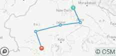  Goldenes Dreieck (inkl. Jodhpur und Udaipur) - 5 Destinationen 