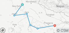  Golden Triangle Tour with Orchha, Khajuraho and Varanasi - 6 destinations 