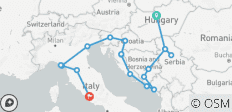  De Budapest a Roma - 18 destinos 