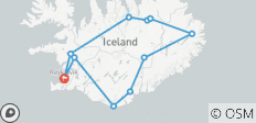  Island Rundreise - 8 Tage - 11 Destinationen 