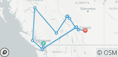  Spektakuläre Kanadische Rocky Mountains (9 Tage) - 15 Destinationen 