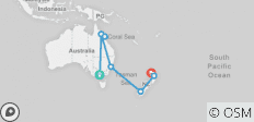  Australia and New Zealand Panorama (15 Days) - 8 destinations 