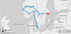  Höhepunkte Skandinaviens - 12 Tage - 10 Destinationen 