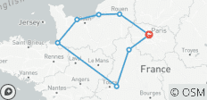  Los tesoros de Francia, incluida Normandía - 8 días - 8 destinos 