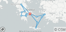  Het beste van Griekenland (met 3 dagen cruise, 11 dagen) - 15 bestemmingen 