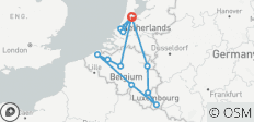  Das Beste aus Holland, Belgien und Luxemburg (Ende Brüssel, 10 Tage) - 12 Destinationen 