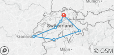  Kontraste der Schweiz - 8 Tage - 7 Destinationen 