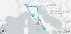  Das Beste aus Italien (Sommer) - 13 Tage - 14 Destinationen 