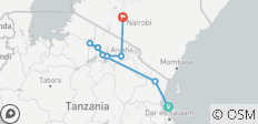  Stone Town to Nairobi - 8 destinations 