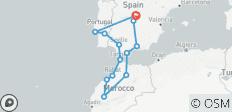  Spain, Morocco and Portugal (End Madrid, 16 Days) - 13 destinations 