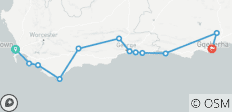  Circuit de 5 jours en groupe sur la Route des jardins et dans la région d\'Addo - aller simple - 12 destinations 