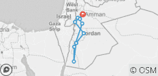  Reise nach Petra - 6 Tage - 10 Destinationen 