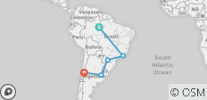  Brasilien, Argentinien &amp; Chile Entdeckungsreise (inkl. Brasiliens Amazonas) - 5 Destinationen 
