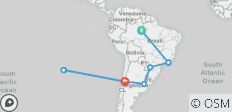  Brasilien, Argentinien &amp; Chile Entdeckungsreise (inkl. Brasiliens Amazonas &amp; Osterinsel) - 15 Destinationen 