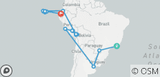  Ultimatives Südamerika Erlebnis mit Galapagos Kreuzfahrt - 21 Destinationen 