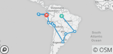  Ultimative Südamerika mit Brasiliens Amazonas und Galapagos-Kreuzfahrt - 23 Destinationen 