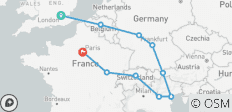  Sept pays, Venise et Paris - 10 destinations 