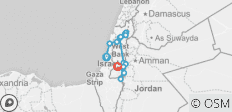  Israel bíblico - viaje basado en la fe - Itinerario protestante - 19 destinos 