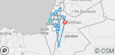  Israel bíblico con Jordania - viaje basado en la fe - Itinerario protestante - 22 destinos 