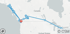  Canadian Train Odyssey with Alaska Cruise - 30 destinations 