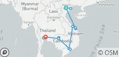  Geschmack von Vietnam &amp; Kambodscha mit Vietnam Coast &amp; Bangkok - 16 Destinationen 