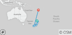  Naturally New Zealand with Fiji - 13 destinations 