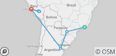  Große Südamerika Rundreise - 14 Destinationen 