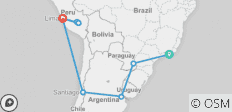  Brasilien, Argentinien &amp; Chile (inkl. Peru &amp; Machu Picchu) - 10 Destinationen 