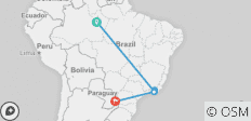  Brasilien Höhepunkte mit Amazonas - 8 Destinationen 