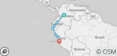  Reispas van Bogota naar Lima - 7 bestemmingen 
