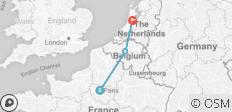  Paris, Brüssel und Amsterdam - 3 Destinationen 